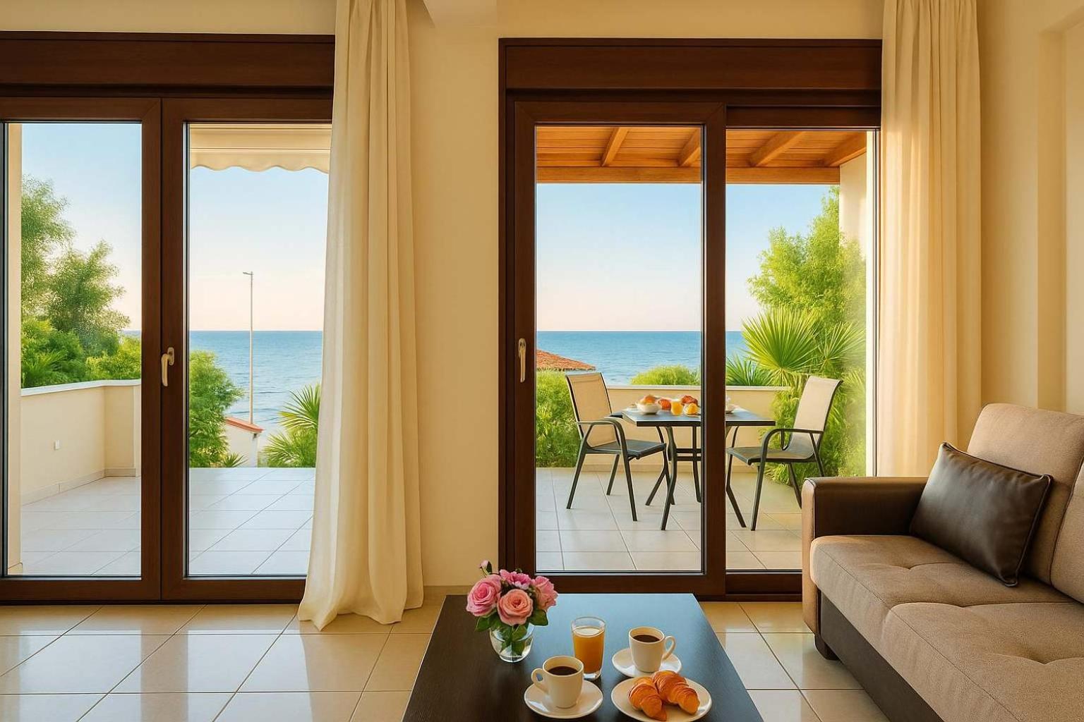 Villa Armonia - Beachfront Majestic Retreat Petalídi Kültér fotó